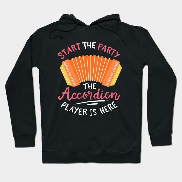 The Accordion Player Is Here Hoodie by maxdax